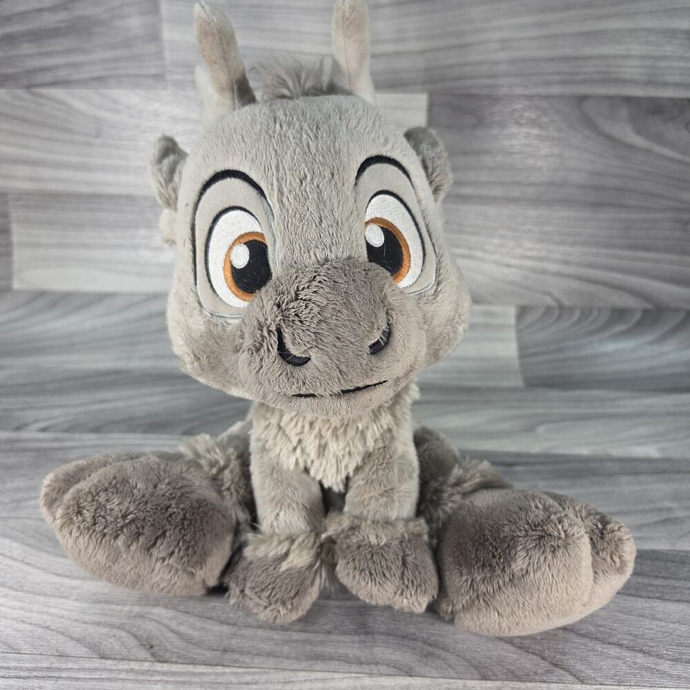 Disney Parks Sven Frozen Big Feet Reindeer Plush Animal Sitting 12 in Toy EUC